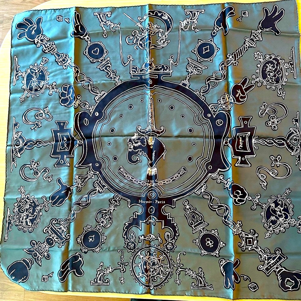 HERMES Serio Ludere SILK SCARF by N. Buffe (NO TAG)